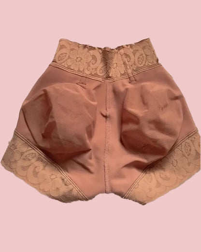 Pantalones cortos invisibles de cintura baja, sin costuras, con control de barriga, realce de glúteos